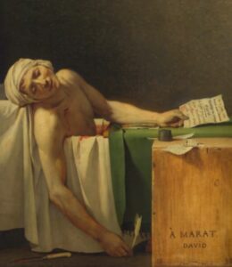 Assassination of Jean-Paul Marat.